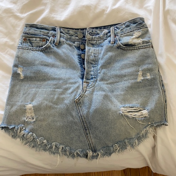 Grlfrnd denim jean skirt - Picture 1 of 4